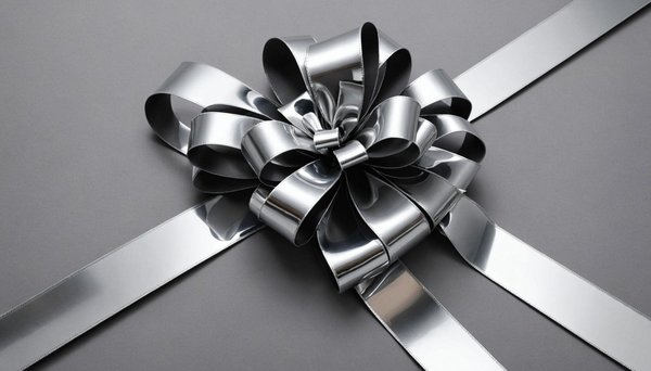 Bolduc miroir métallique rafael argent : sublimez vos paquets